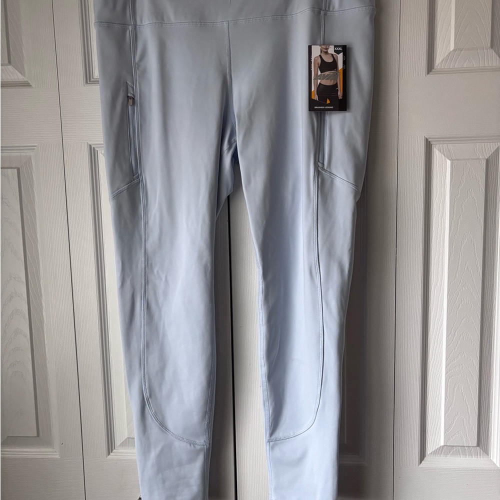 Avia Black Brushed Leggings Size 22  XXXL